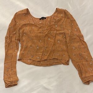Floral Rust Boutique Top
